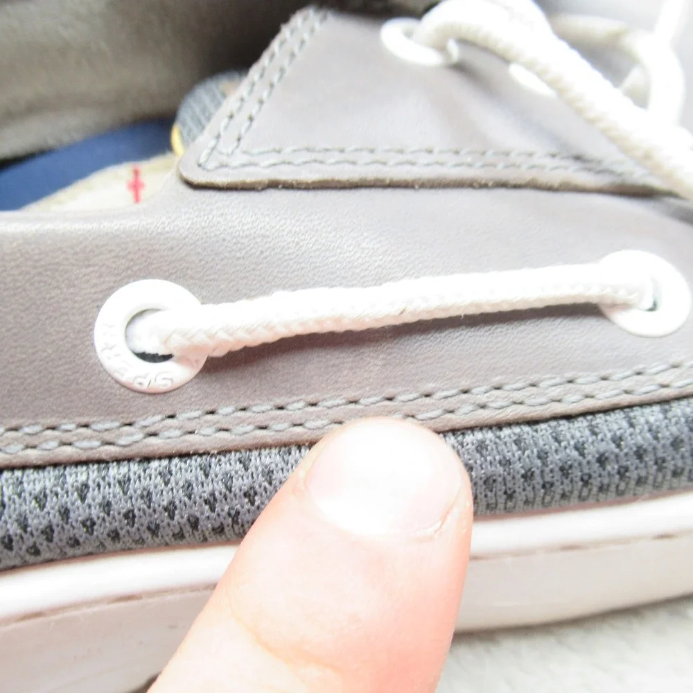 Sperry‎ Men 11 Boat Shoes Gray Top Sider Suede Classic Nautical Casual Outdoor